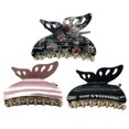 thumbnail image 1 of 3PCS Hair Claw Clip Acrylic Butterfly Mini Claw Clips Hair Catch Clip for Women, 1 of 7