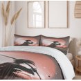 thumbnail image 5 of Ambesonne Japanese Duvet Cover Set, Samurai Japan, 2-Calking, Salmon Umber, 5 of 6