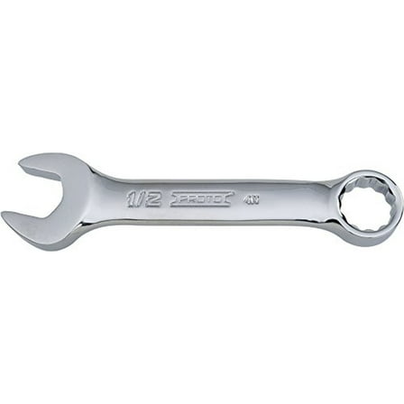 Stanley Proto J1216ES 12 Point Full Polish Short Combo Wrench, 1/2"