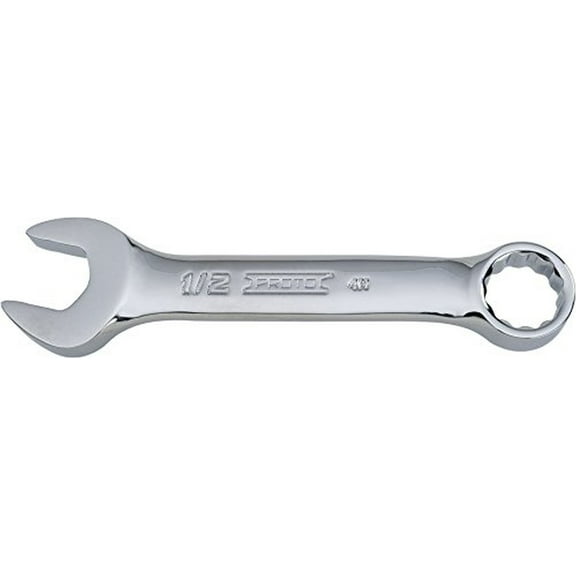Stanley Proto J1216ES 12 Point Full Polish Short Combo Wrench, 1/2"
