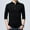 Black, variant on COSFO Long Sleeve Men Shirts Henley Casual Black Button Pullover Solid Men's T-Shirts