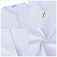 thumbnail image 5 of Yesfashion Men's Button up Cotton Robe Long Sleeve Kaftan Thobe Long Gown Casual Shirt for Beach, 5 of 8