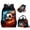 Soccer Fire Flame Print, variant on Binienty 3 Piece Backpack Set for Boys Soccer Schoolbag with Lunch Box Pencil Case Fire Flame Design Middle School Students Shoulder Bookbag with Laptop Compartment Anti Thief Travel Rucksack