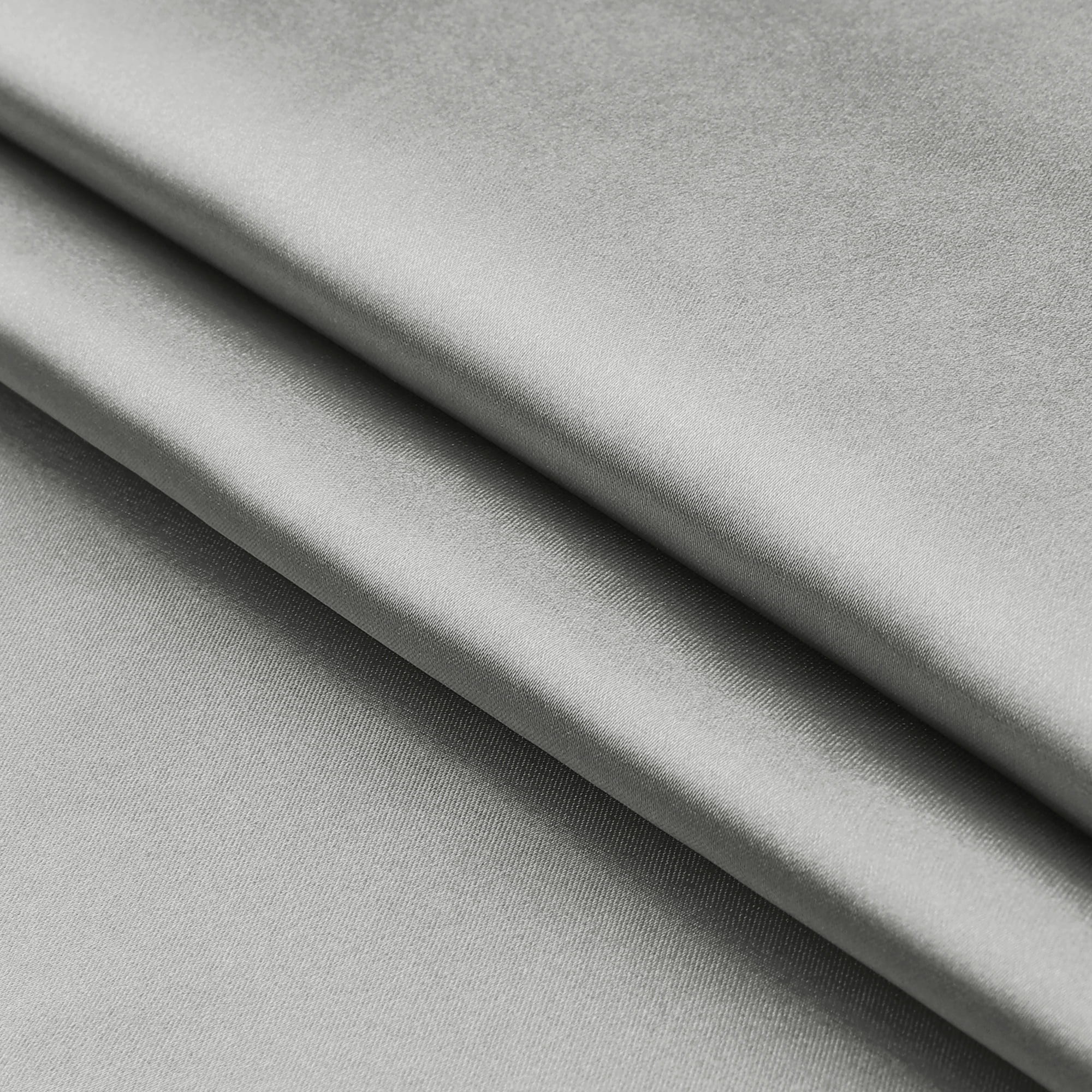 Unique Bargains Envelope Closure Soft and Smooth Satin Pillowcase (2 Count) Gray Queen