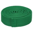 thumbnail image 1 of Uxcell Polyester Taekwondo Colored Ranking Belt For Practitioners Green 1.57"x7.8', 1 of 5