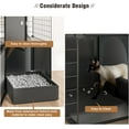 thumbnail image 2 of Cat Enclosure Cat Cage Indoor with Litter Box,3-Tier Large Playpen Catio Cat Cage Outdoor Cat Crate Detachable Metal Wire Kennel Medium Kitten Cage, 2 of 7