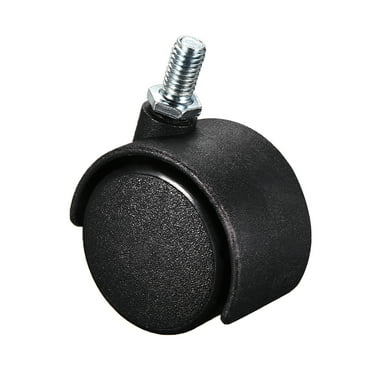 Furniture Casters 1.5 Inch Nylon M8 x 15mm Threaded Stem Swivel Caster Wheel