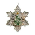 thumbnail image 2 of Hometravel Snowflake Shaped Sea Glass Decor, Three Dimensional Friendship Ornament Collection, Handmade Style Keepsake with Random Glass Shapes, 2 of 9
