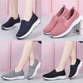 thumbnail image 3 of Espadrilles de Marche pour Femmes à Enfiler Course Légères Chaussures de Tennis Confortables en Maille, 3 of 8