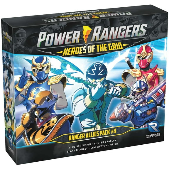 Renegade Game Studios: Power Rangers: Heroes Of The Grid: Allies Pack #4  - Expansion, 5 New Heroes! Roleplaying Miniatures Game, Age 14 , 2 -5 Player