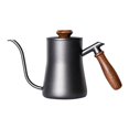 thumbnail image 4 of Maoww 550ml Drip Kettle Wooden Handle Pour Over Coffee Pot Tea Kettle Black, 4 of 8