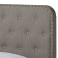thumbnail image 4 of Baxton Studio Annalisa Queen Size Grey Upholstered Button Tufted Panel Bed, 4 of 10
