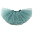 thumbnail image 4 of mgoYE Sparkle Tutu for Toddler Girls Tulle Ballet Dance Skirt Princess Baby Kids Dress up Birthday Party(Dark Green,4-7 Years), 4 of 4