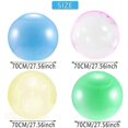 thumbnail image 2 of L Bola de burbuja inflable para diversión al aire libre, Bola de burbuja para agua, globo transparente grande, pelota inflable de goma suave, 4 Uds., 2 of 5