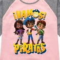thumbnail image 3 of Santiago of The Sea - Vamos Piratas - Toddler And Youth Girls Raglan Graphic T-Shirt, 3 of 4