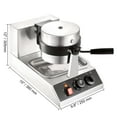 thumbnail image 3 of VEVOR Commerical Round Waffle Maker 1300W Rotatable Non-Stick Waffle Iron 120V, 3 of 9