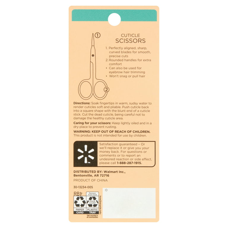 Cuticle and Nail Scissors - Aqua Collection