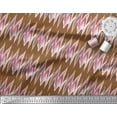 thumbnail image 2 of Soimoi Moss Georgette Fabric Zig Zag Abstract Fabric Prints By Yard 42 Inch Wide, 2 of 3