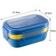 thumbnail image 2 of Fiambrera para adultos, 3 contenedores apilables para almuerzo tipo bento para adultos, diseño minimalista moderno con juego de utensilios, fiambrera a prueba de fugas para salir a cenar, trabajar,, 2 of 5