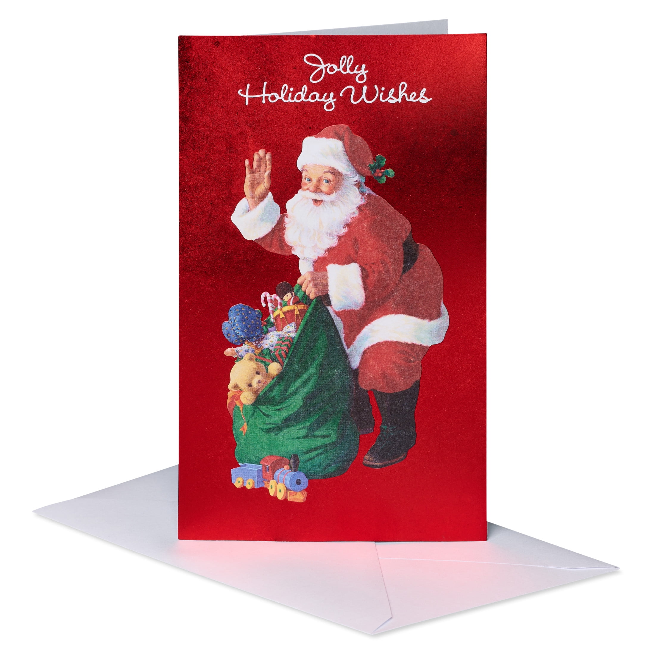 American Greetings Christmas Gift Card Holder (Jolly Wishes, 8-Count)