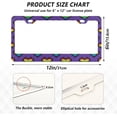 thumbnail image 3 of GZHJMY Valentine's Day Heart License Plate Frames, License Plate Covers, 2 Packs Universal Aluminum Tag Frame with 2 Holes & Screw Caps for Front and Rear Car Tags, Elliptical Hole Decorative, 3 of 7