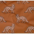 thumbnail image 4 of oneOone Organic Cotton Poplin Twill Fabric Fox Block Print Sewing Fabric BTY 42 Inch Wide, 4 of 4