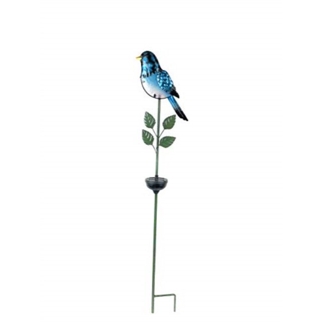 solar bird stake light