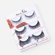 Zero to 100 By This is She Silk Collection 3D Faux Mink Synthetic Vegan Eyelashes One Pair Single Pack