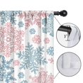 thumbnail image 4 of Blackout Kids Curtains,Blue and Pink Christmas Snowflake Pattern Childrens Insulated Curtains Set Of 2,Bedroom Essentials,Toddler Room Decor 52"x63", 4 of 5