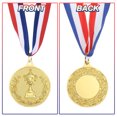thumbnail image 4 of Uxcell Award Metal, Winner Award Medals Prize with Neck Ribbon Red White Blue Gold, 4 of 7