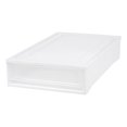 thumbnail image 2 of IRIS USA Under Bed Plastic Box Chest Drawer Storage Container, White (4 Pack), 2 of 6