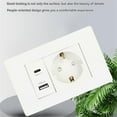 thumbnail image 4 of Standard Socket Wall Power Socket USB+TYPE-C+EURO Socket EU Plug, 4 of 5