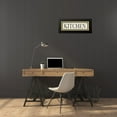 thumbnail image 4 of PI Studio 24x11 Black Modern Framed Museum Art Print Titled - Kitchen Checks, 4 of 5