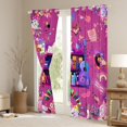 thumbnail image 3 of Manfei Cartoon Guitar Curtains Pack of 2 (42x84 Each) for Teens, Rose Flower Floral Curtains Blackout, Pop Music Theme Bedroom Curtains, Curtains and Drapes Decor, 3 of 6