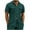 Green, variant on Wyobmus Mens Waffle Knit T Shirts Solid Color Casual Short Sleeve T-Shirt Button Down Outdoor Fishing Shirt With 2 Pockets Khaki