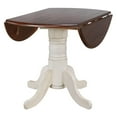 thumbnail image 2 of Sunset Trading Andrew 42" Round Extending Dropleaf Dining Table White/Brown Wood, 2 of 6