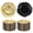 Gold, variant on Yucurem 100PCS Reusable Charger Plates Bulk, 12.2" Plastic Dinner Charger Plates, Round Ruffled Rim Decorative Dinner Tableware for Wedding, Party, Event Table Decor (Black)