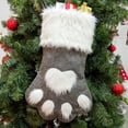 thumbnail image 2 of Christmas Delights: Red & Gray Dog Print Socks Festive Tree & Bags For Merry Holidays, 2 of 6