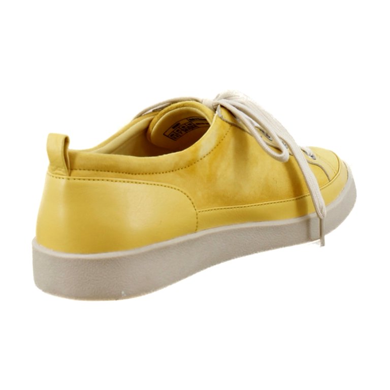 Vionic Winny Women's Fashion Sneakers Butter Yellow Leather Size