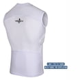 thumbnail image 3 of Exxact Sports Baseball Chest Protector - Padded Compression Shirt, Softball Chest Protector, Sternum Protection for Football, T Ball & Lacrosse Chest Protector (Chest & Rib Protector, Youth Large), 3 of 4