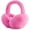 Rose Red, variant on Foldable Ear Muffs for Women Cold Weather Fluffy Earmuffs Winter Warm Headband Cute Slouchy Ear Warmers