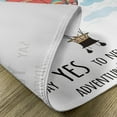 thumbnail image 5 of Ambesonne Cartoon Place Mats Set of 4, Words Hot Air Balloon, Standard Size, Coral Sky Blue, 5 of 6