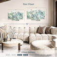 thumbnail image 4 of Elephant Stock Plush Grounds Wall Art - Horizontal Multi Panel Canvas - Living Room Wall Decor - Floral And Botanical Multi Panel - White And Green Decor By Norman Wyatt Jr. - 43" x 27", 4 of 8