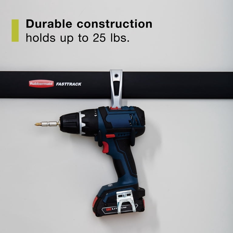 Garage Wall Mount Compact Hook, 25 Lb Capacity, Set of 2 photo 3
