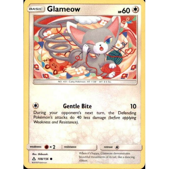 Pokemon Ultra Prism Glameow #108