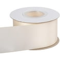 thumbnail image 2 of GFDYREE 2" Inch Double Faced Satin Ribbon Ivory Solid Polyester Craft Ribbon - 25 Yards Perfect for Gift Wrapping, Crafts, Wreath, Wedding Party Ceremony Decoration, Floral Arrangement, Sewi, 2 of 7