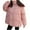 Pink Jacket fot Kid, variant on Thick Warm Hooded Kids Casual Jacket Long Sleeve Soft Comfortable Pocket Coat for Girls Suitable for School Vacation Running and Daily Wear Stylish Fashionable Apparel Pink 4 Years