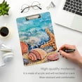 thumbnail image 5 of 12.5"x9" Watercolor Starfish Clipboards, Standard A4 Letter Size Nursing Clipboard with Low Profile Metal Clip Decorative Clip Board for Office Supplies,Gold, 5 of 7