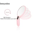 thumbnail image 4 of Espejo de maquillaje HUOGUO, 10 aumentos, 360°, plegable, rosa, 4 of 5