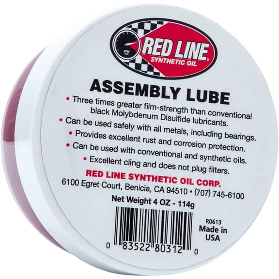 Red Line 80312 Assembly Lube - 4 Ounce Jar